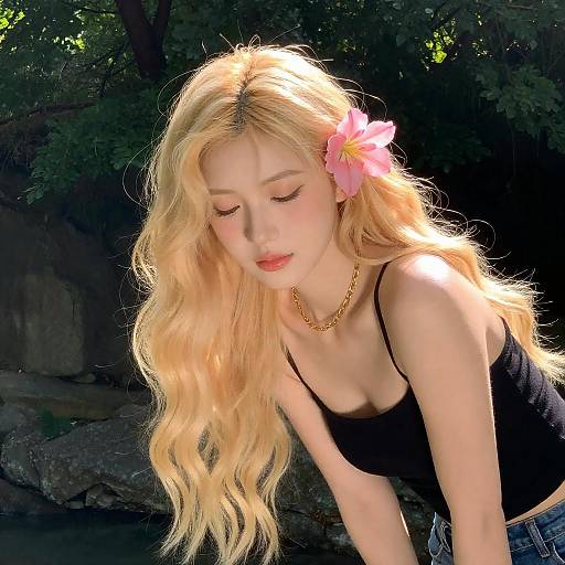 Sunlit Beauty in Nature's Embrace