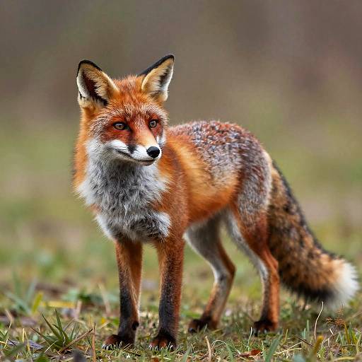 Playful Red Fox Portrait in Pastels