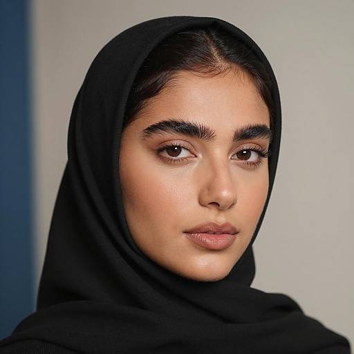 Portrait of a Woman in Hijab