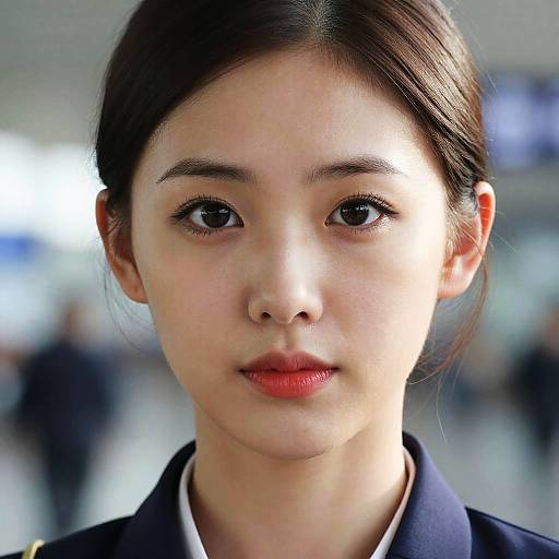 Korean Air Hostess Portrait