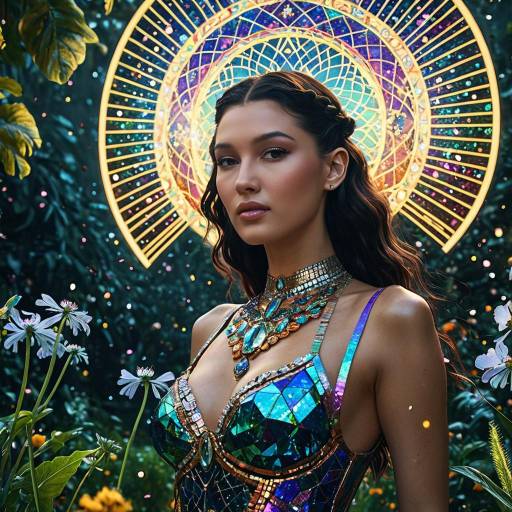 Fantasy Goddess in Enchanted Garden