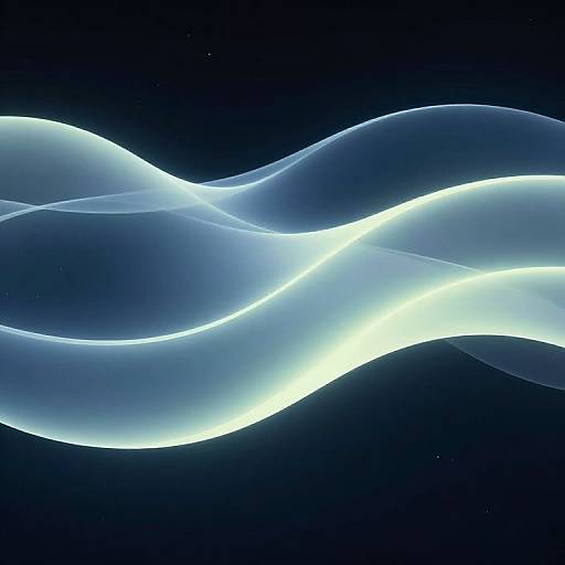 Smooth Neon Waves Diffusion Visualization
