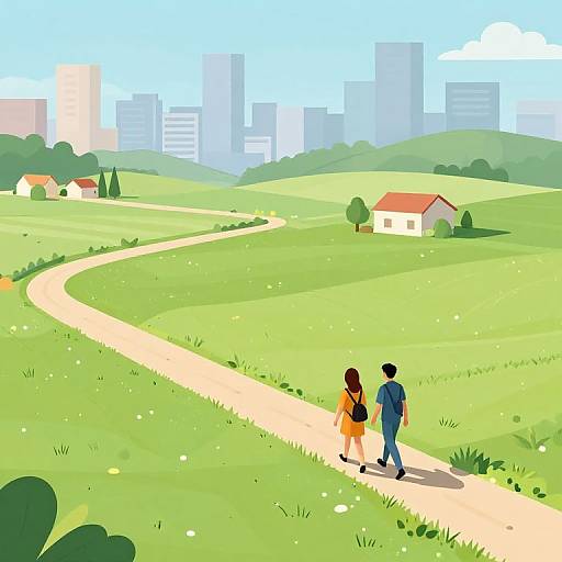 Isometric City to Countryside Transition