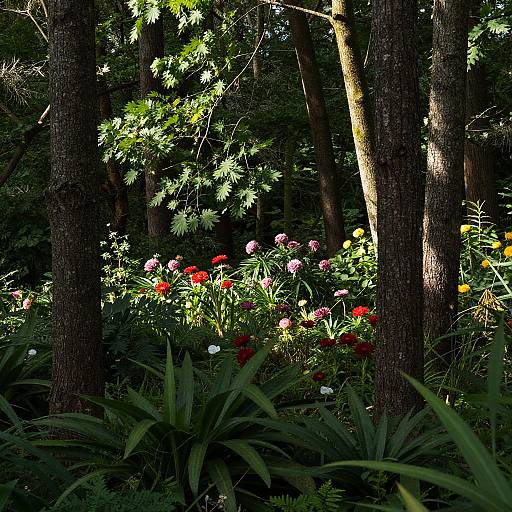 Photorealistic Vibrant Forest Landscape