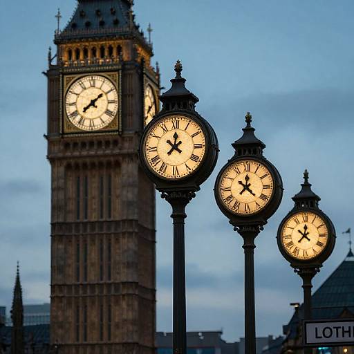 Clock Towers Counting Down Time