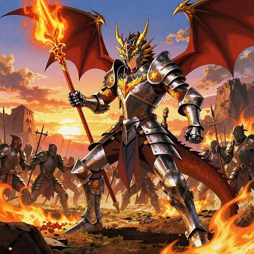 Noble Dragon Knight Leading Charge