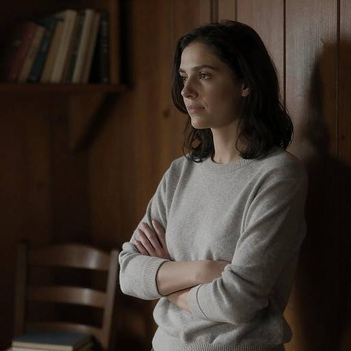 Moody Portrait in Rustic Wooden Room