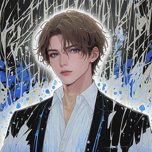 Illustration of Artem wing (tears of themis), tears of themis in the style of Tajima ryuushi