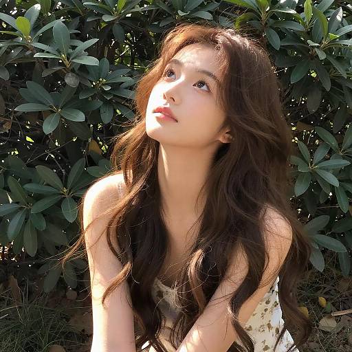 Serene Young Woman in Natural Light