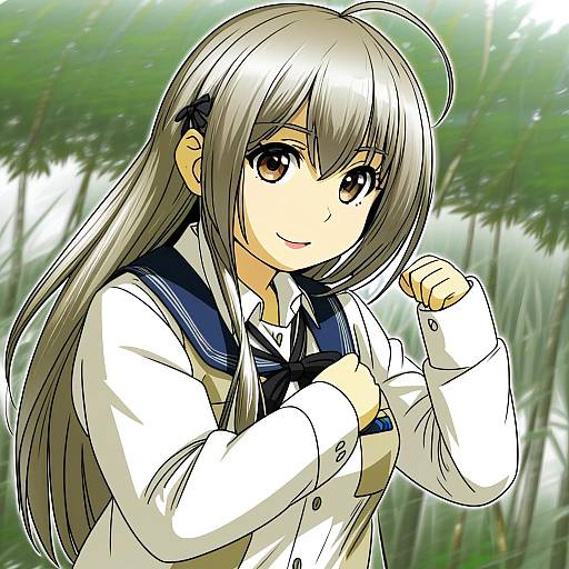 Illustration of Hamanami (kancolle), kantai collection in the style of Hisahiko