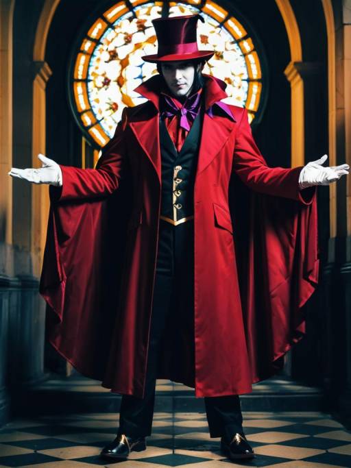 Realistic Man in Mephisto Cosplay