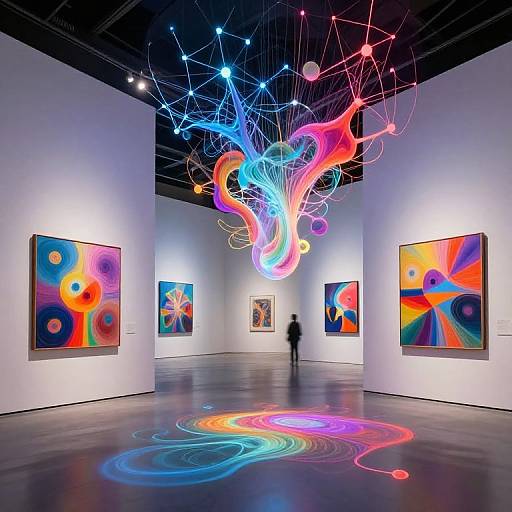 Futuristic AI Digital Gallery Art