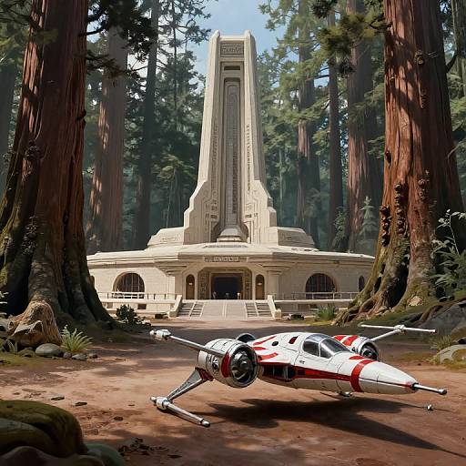 Jedi Temple in Sequoia Forest