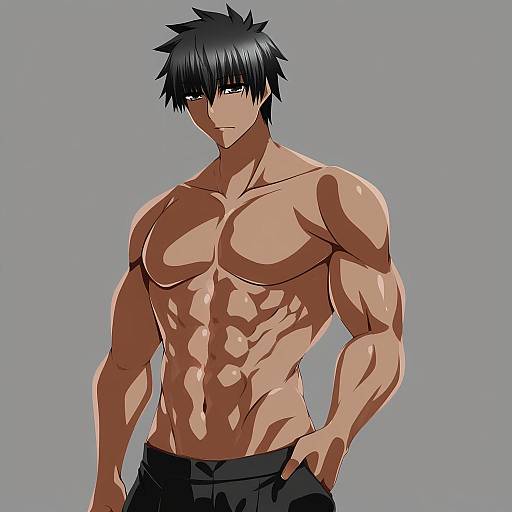 Illustration of Arash (fate), fate (series) in the style of Engo (aquawatery)