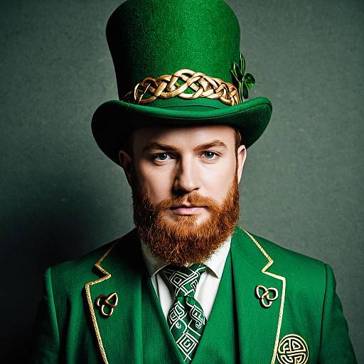 Man in Traditional Leprechaun Costume