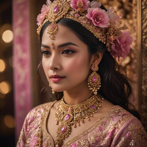 Elegant Portrait of Glamorous Woman