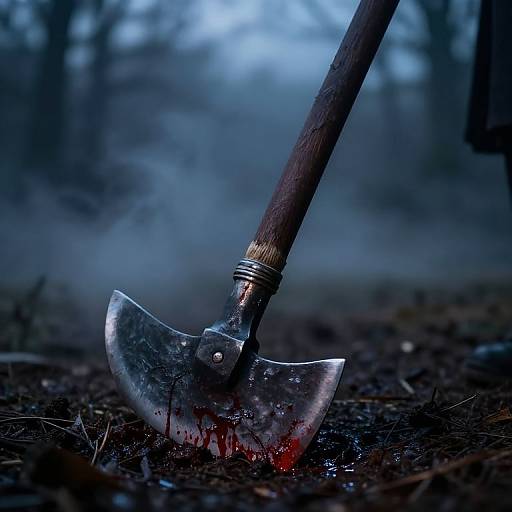 Gothic Battle Axe in Twilight