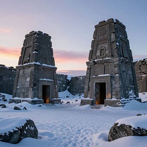 Mystical Ancient Ruins in Antarctica