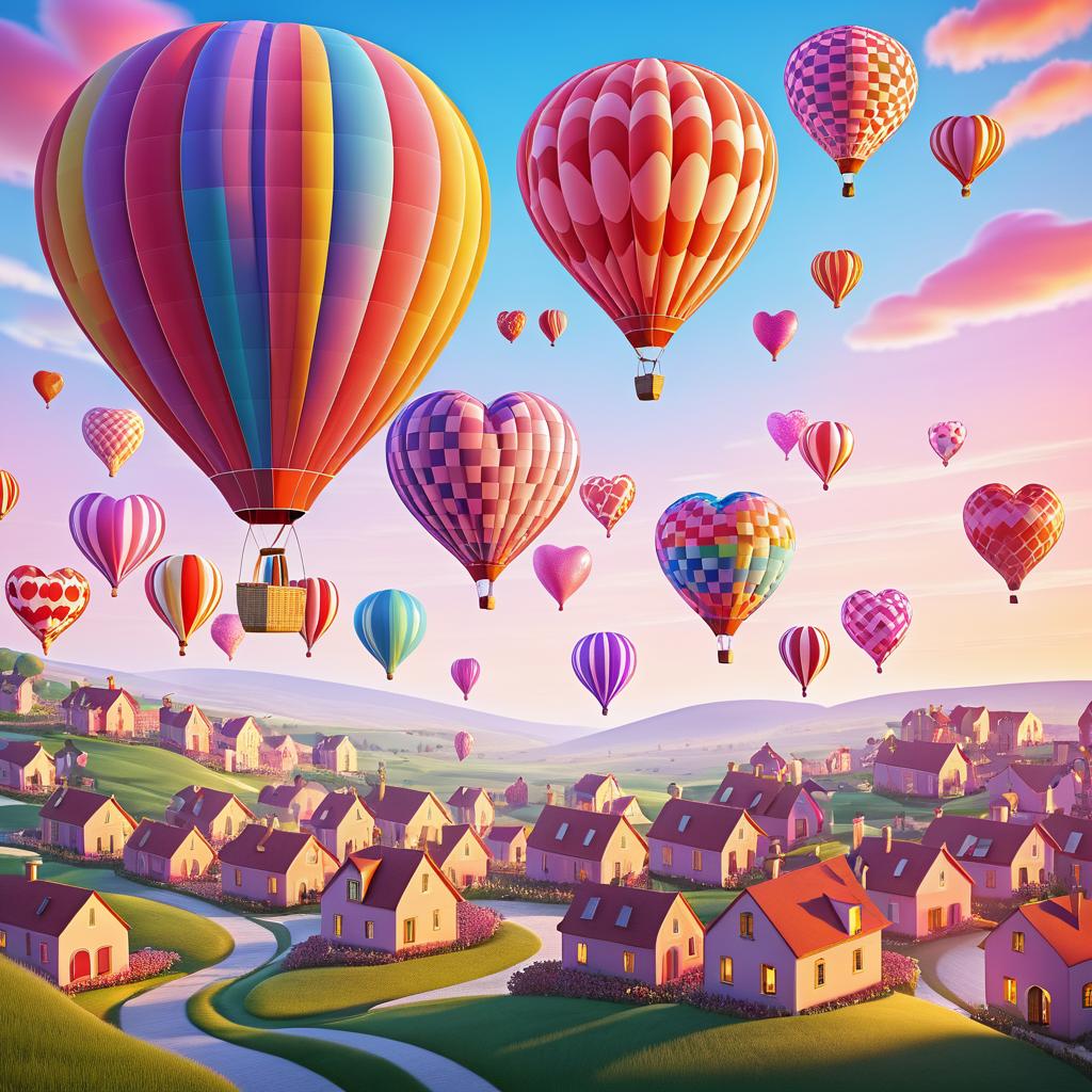 Whimsical Valentine's Day Balloon Adventure