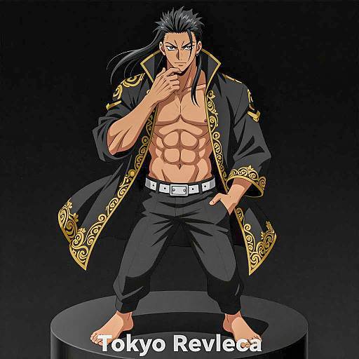 Stylized Muscular Man Illustration