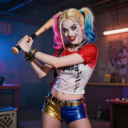 Harley Quinn Retro Grindhouse Swing
