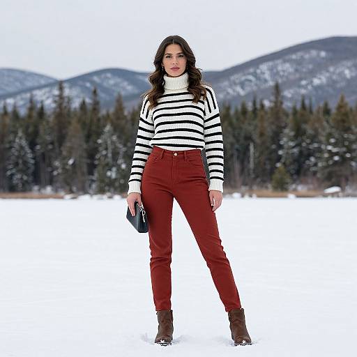 Retro Winter Fashion at Lake Arrowhead