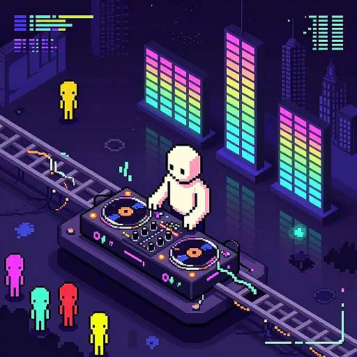 Ivory-Haired Quantum Trap Beat Maker