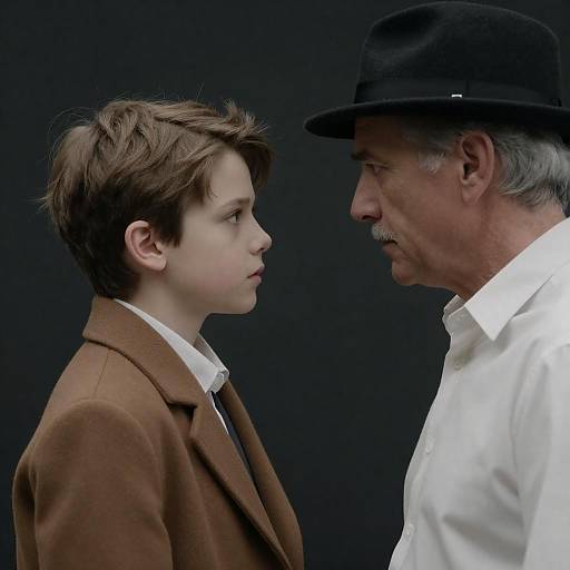 Intense Connection: Boy and Elder