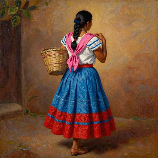 Mayan Woman in Traditional Attire