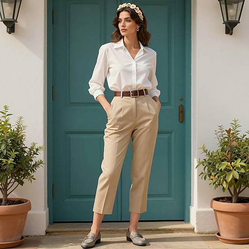 Vintage British Woman's Outfit Photography