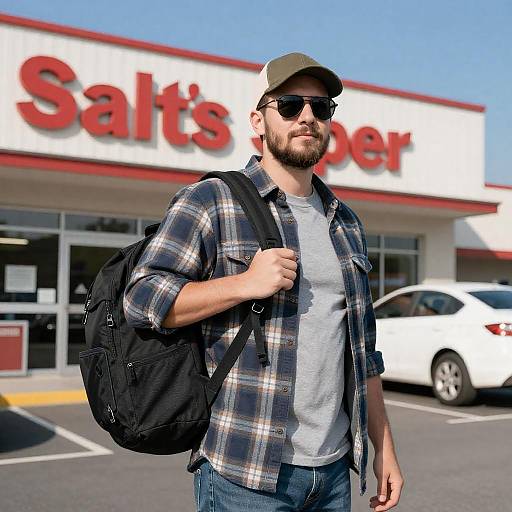 Casual Man at Salt's Super Store