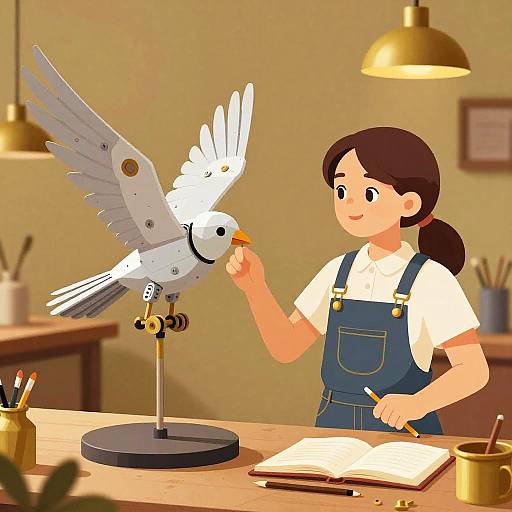 Young Inventor Unveils Mechanical Bird Prototype