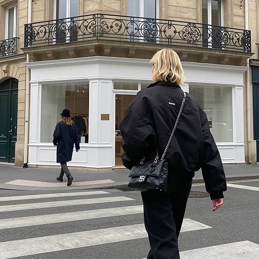 Chic Street Moment with Elegant Women