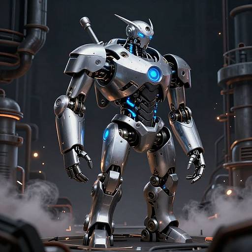 Robotic Creature in Industrial Setting