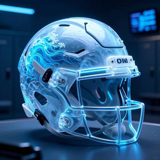 Futuristic Waterboy Football Helmet Concept