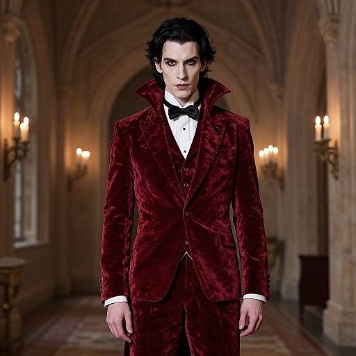 Handsome Victorian Vampire in Castle