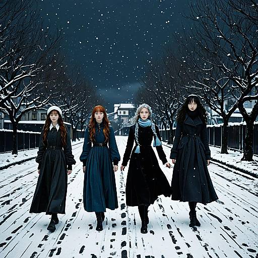 Three Muses of Winter: A Visual Journey