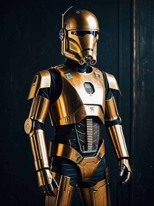Realistic Man in Commando Droid Cosplay