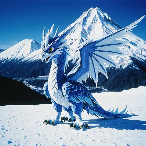 Eira: The Ice Phoenix in Anime Style