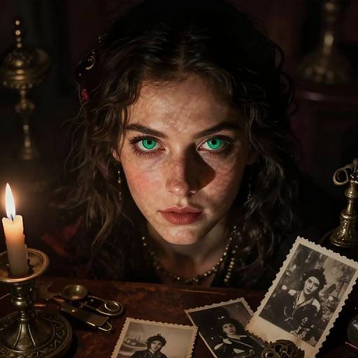 Hyperrealistic Fortune Teller Portrait