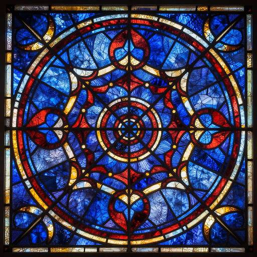 Kaleidoscopic AI Stained Glass Art