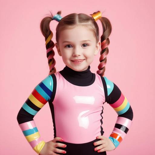 Playful Child Artist in Colorful Studio
