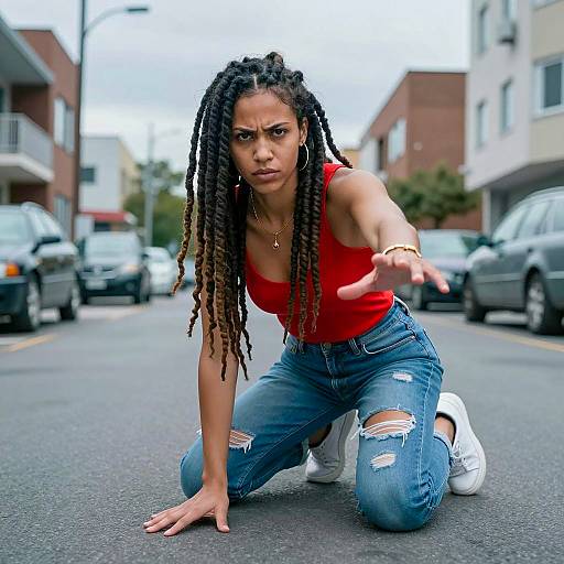 Dramatic Urban Portrait of a Woman