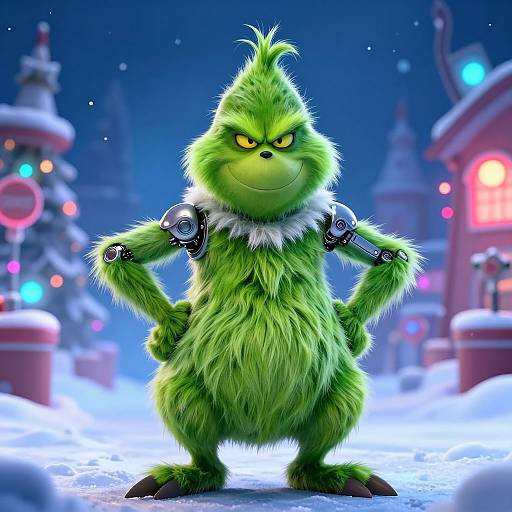 Futuristic Grinch AI Character