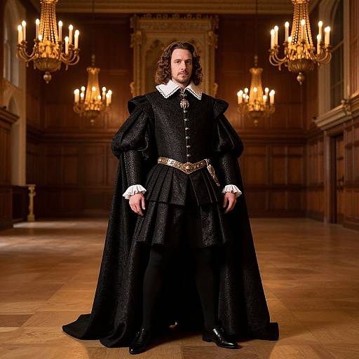 Opulent Lord Capulet in Tudor Ballroom