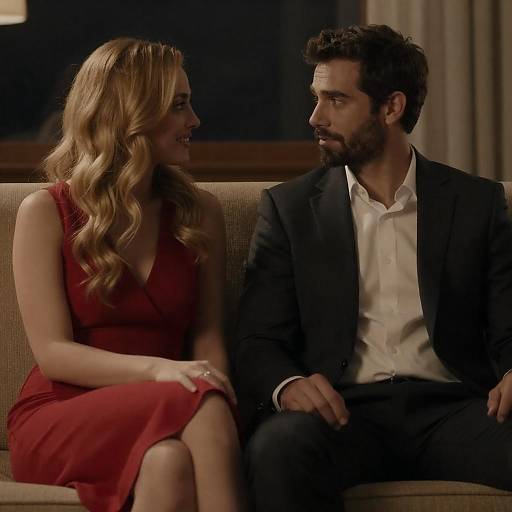 Warm Intimacy: Couple on Couch