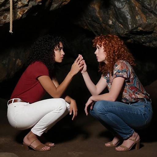 Nervous Encounter in a Dark Cave