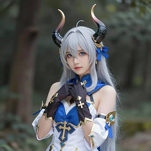 Granblue Fantasy Female Cosplayer with Horns