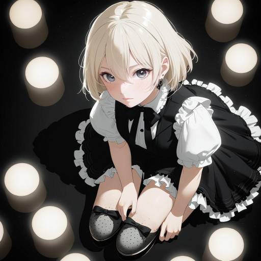 Elegant NieR Automata Girl in Bokeh
