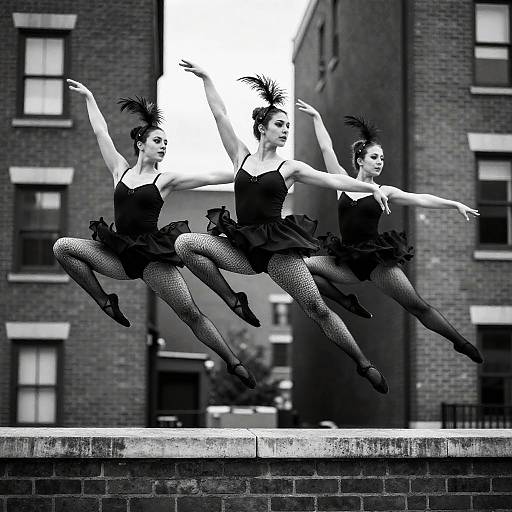 Dynamic Black and White Dance Photography